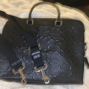 Coach briefcase - Black leather Crossbody